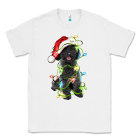 White christmas black poodles dog Classic Tee - LillyAllenDesigns