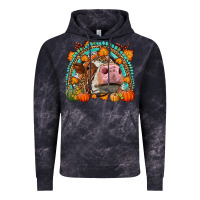Cloud Black Fall Cow Rainbow Vintage Hoodie - LillyAllenDesigns