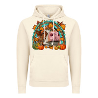 Vintage Artic Fall Cow Rainbow Vintage Hoodie - LillyAllenDesigns