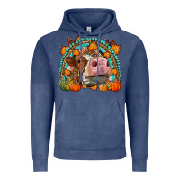 Vintage Denim Fall Cow Rainbow Vintage Hoodie - LillyAllenDesigns