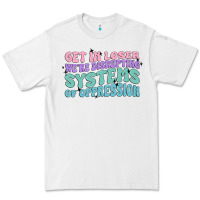 White get in loser we're disrupting systems of oppressio Premium Tee - MaliasSmallBusiness