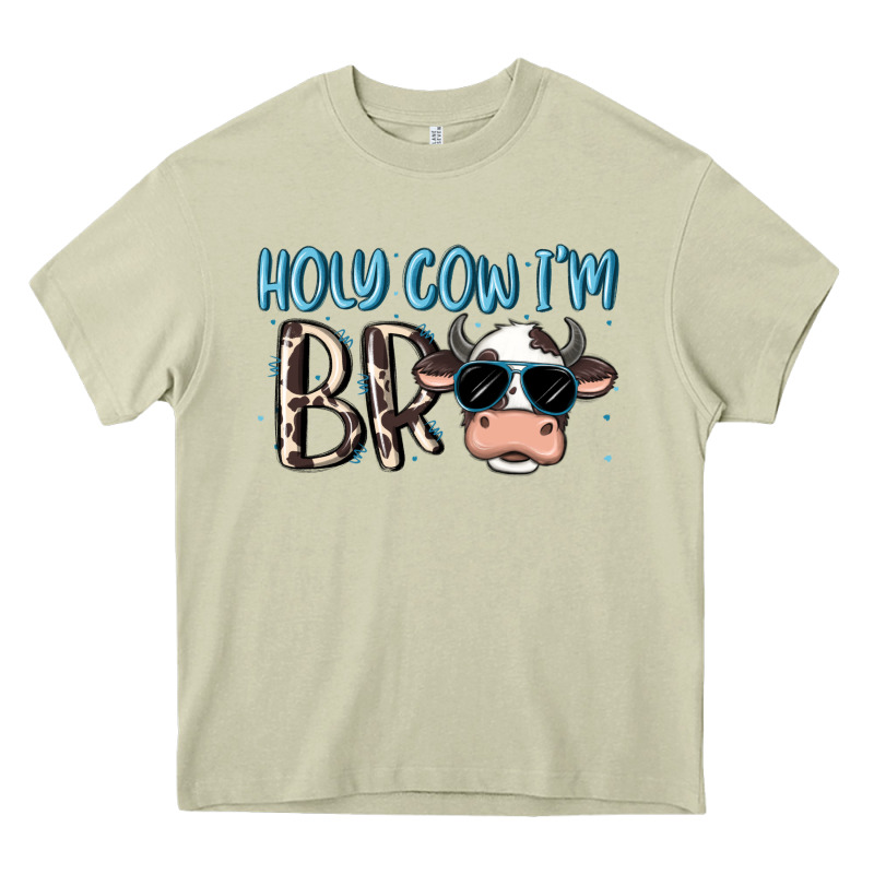 Holy Cow I'm Bro Heavy Core Tee by MaliasSmallBusiness | Teevron