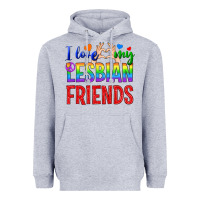 Heather Grey I Love My Lesbian Friends Heavyweight Hoodie - BundleAndBundleShop