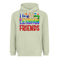 Matcha I Love My Lesbian Friends Heavyweight Hoodie - BundleAndBundleShop