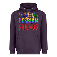 Plum I Love My Lesbian Friends Heavyweight Hoodie - BundleAndBundleShop