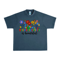Midnight Navy neurodiversity is beautiful Urban Heavy Tee - Artiststas