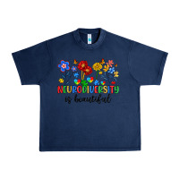 Navy neurodiversity is beautiful Urban Heavy Tee - Artiststas