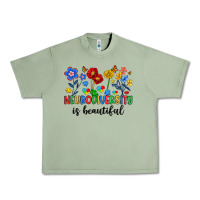 Oil Green neurodiversity is beautiful Urban Heavy Tee - Artiststas