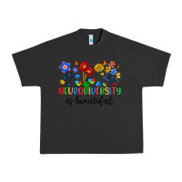 Pigment Black neurodiversity is beautiful Urban Heavy Tee - Artiststas
