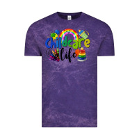 Cloud Purple Childcare Life Vintage Tee - LillyAllenDesigns