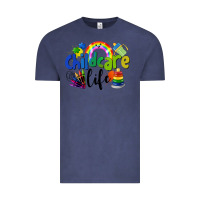 Vintage Denim Childcare Life Vintage Tee - LillyAllenDesigns
