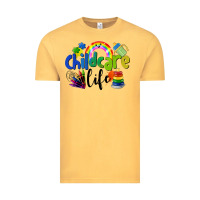 Vintage Mustard Childcare Life Vintage Tee - LillyAllenDesigns