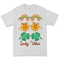 Dove Grey lucky vibes st. patrick's day Premium Tee - MaliasSmallBusiness