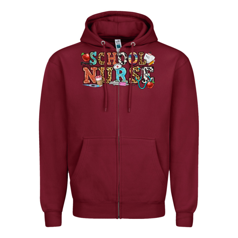 School Nurse Zipper Hoodie by OliviaCreatesArt | Teevron