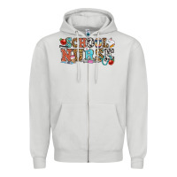 Dove Grey school nurse Zipper Hoodie - OliviaCreatesArt