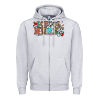 Heather Grey school nurse Zipper Hoodie - OliviaCreatesArt