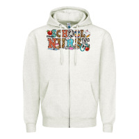 Oatmeal Heather school nurse Zipper Hoodie - OliviaCreatesArt