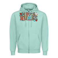 Seafoam school nurse Zipper Hoodie - OliviaCreatesArt