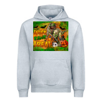 Heather Grey Trick Rawr Treat Urban Hoodie - LillyAllenDesigns
