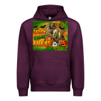 Mauve Wine Trick Rawr Treat Urban Hoodie - LillyAllenDesigns