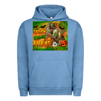 Pigment Pebble Blue Trick Rawr Treat Urban Hoodie - LillyAllenDesigns
