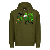 Army Green one lucky certified medical assistant cma Premium Hoodie - RanaPortraitStore