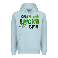 Blue Mist one lucky certified medical assistant cma Premium Hoodie - RanaPortraitStore