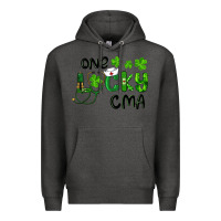 Charcoal Heather one lucky certified medical assistant cma Premium Hoodie - RanaPortraitStore