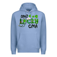 Colony Blue one lucky certified medical assistant cma Premium Hoodie - RanaPortraitStore