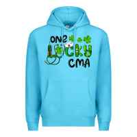 Ocean Blue one lucky certified medical assistant cma Premium Hoodie - RanaPortraitStore