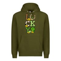 Army Green St. Patrick's Western lucky Premium Hoodie - OliviaCreatesArt