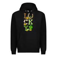 Black St. Patrick's Western lucky Premium Hoodie - OliviaCreatesArt