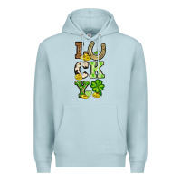 Blue Mist St. Patrick's Western lucky Premium Hoodie - OliviaCreatesArt