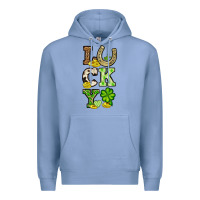 Colony Blue St. Patrick's Western lucky Premium Hoodie - OliviaCreatesArt