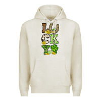 Oatmeal Heather St. Patrick's Western lucky Premium Hoodie - OliviaCreatesArt