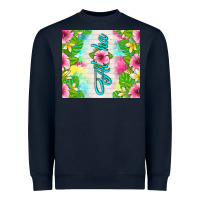 Navy aloha summer Heavyweight Sweatshirt - TumblerDesignByShophia