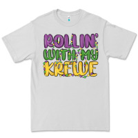 Dove Grey rollin with my krewe Premium Tee - MaliasSmallBusiness