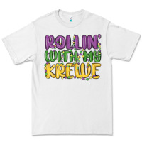 White rollin with my krewe Premium Tee - MaliasSmallBusiness
