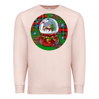 Pale Pink snow globe christmas ornament Premium Sweatshirt - BundleAndBundleShop