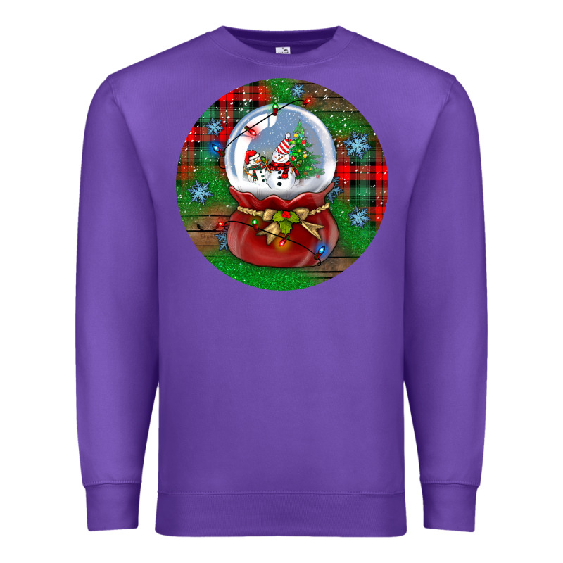 Snow Globe Christmas Ornament Premium Sweatshirt by BundleAndBundleShop | Teevron