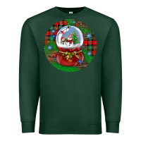 Sports Green snow globe christmas ornament Premium Sweatshirt - BundleAndBundleShop