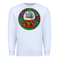 White snow globe christmas ornament Premium Sweatshirt - BundleAndBundleShop