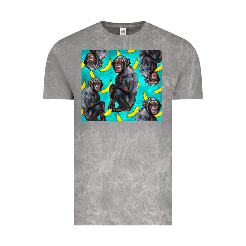 Chimpanzee And Banana Vintage Tee by LillyAllenDesigns | Teevron