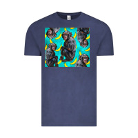 Vintage Denim Chimpanzee And Banana Vintage Tee - LillyAllenDesigns