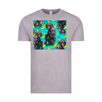 Vintage Zinc Chimpanzee And Banana Vintage Tee - LillyAllenDesigns