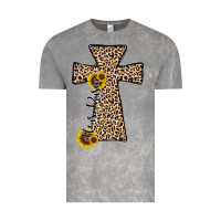 Cloud Rock he is risen leopard cross Vintage Tee - JahusDesignShop