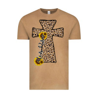 Vintage Camel he is risen leopard cross Vintage Tee - JahusDesignShop
