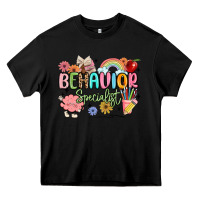 Black behavior specialist Heavy Core Tee - MaliasSmallBusiness