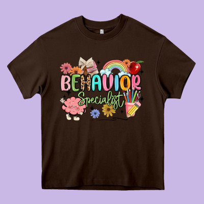 Behavior Specialist Heavy Core Tee Designed By Maliassmallbusiness