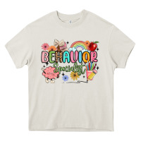 Cream behavior specialist Heavy Core Tee - MaliasSmallBusiness